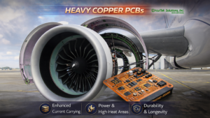 heavy copper pcb in use on a jet engine