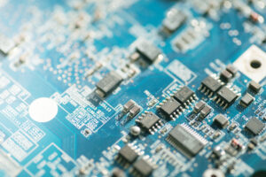 Close-up of an electronic mother board designed for Power-Intensive Applications