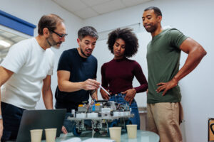 Engineers troubleshoot signal loss in their PCB design
